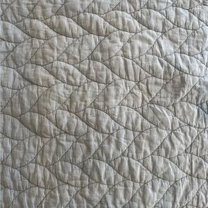 West Elm Elegant Quilted Pillow Sham Standard